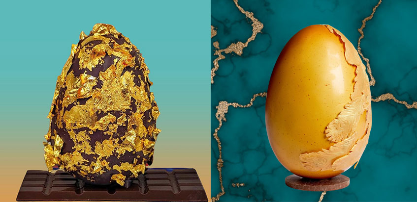 تخم‌مرغ ۱۳۰ پوندی عید پاک با روکش طلا